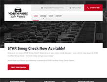 Tablet Screenshot of northparkautorepair.com